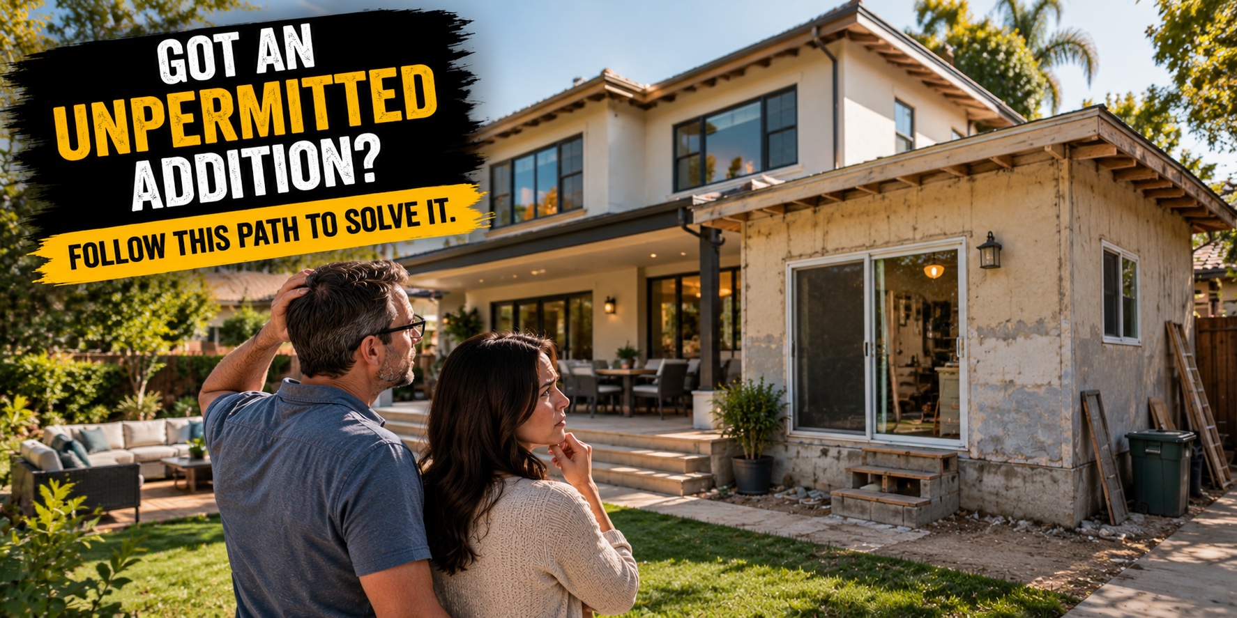 Unpermitted Addition Covina CA